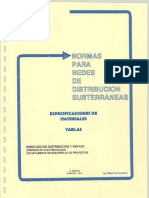 Normas Subterraneas Cadafe Espedificaciones Tablas PDF