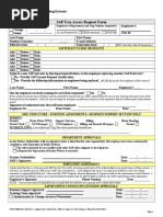 SAP User Access Request Form: New Change Delete