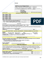 SAP User Access Request Form Instructions