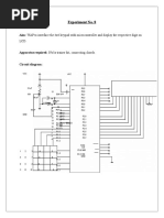 Experiment No. 8: Aim: WAP To Interface The 4x4 Keypad With Microcontroller and Display The Respective Digit On