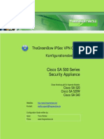 Cisco SA 500 VPN Security Appliance & GreenBow IPSec VPN Client Software Configuration (Deutsch)