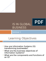 Is in Global Business: Seminar 1