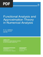 Varga - Functional Analysis and Approximations in Numerical Analysis