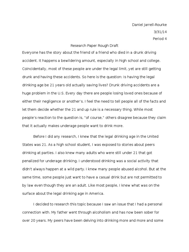 Thesis for alcoholism paper picture