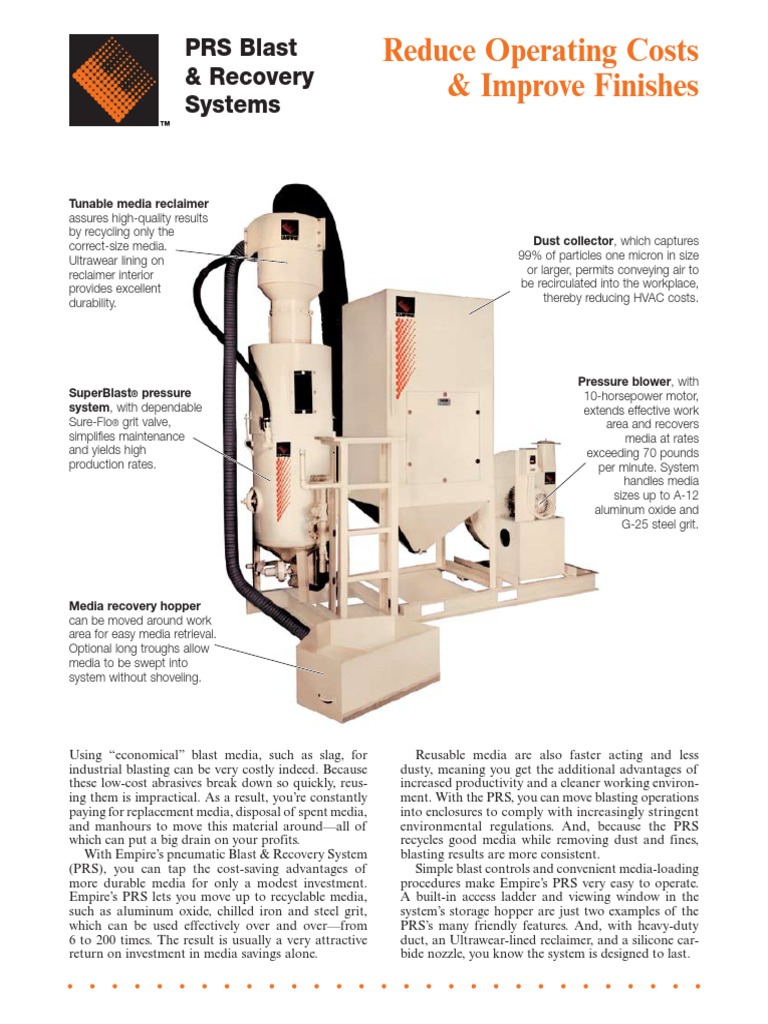 PRS Blast and Recovery Brochure | PDF | Recycling | Mechanical Engineering