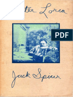 After Lorca Jack Spicer