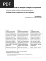 Bertoni, M. (2008). Turismo Sostenible, Su Interpretación y Alcance Operativo