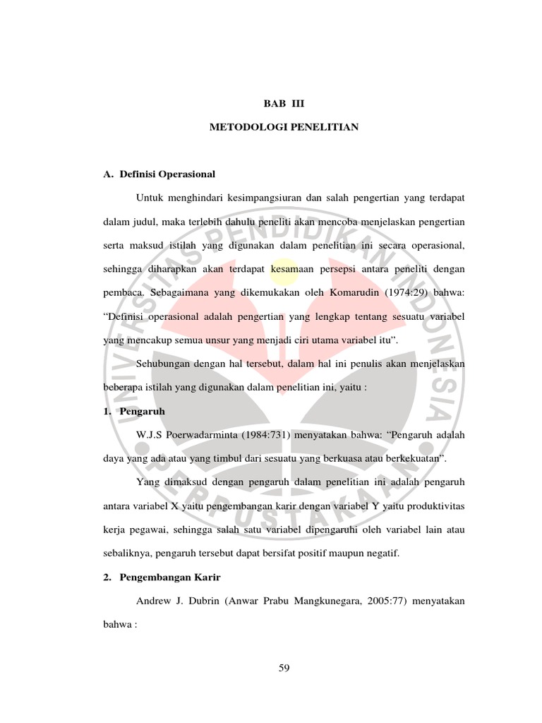 Contoh Indikator Dan Sub Indikator