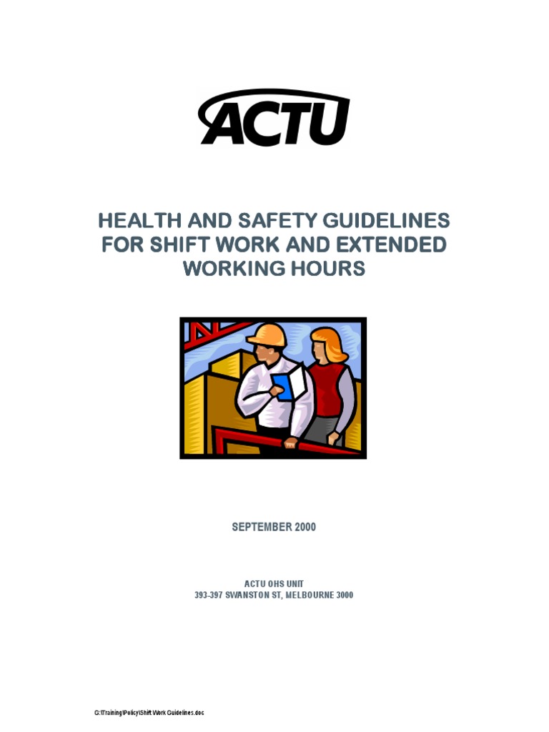 Shift Work Health & Safety Guidelines | PDF