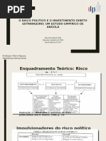 riscos politicos internacionalização de angola