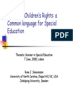 ICF-CY & Children's Rights: A Common Language For Special Education