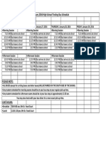 June Bus Schedule 2016