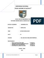 Informe Final de Hidrologia Fic PDF