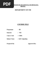 RGPV Course File Cs-801 Soft Computing