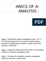 Mechanics of A-B-C Analysis
