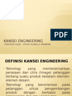 Kansei Engineering: Disusun Oleh: Iphov Kumala Sriwana