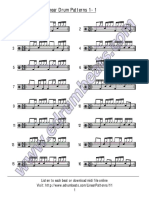 Linear Drum Patterns 1-1