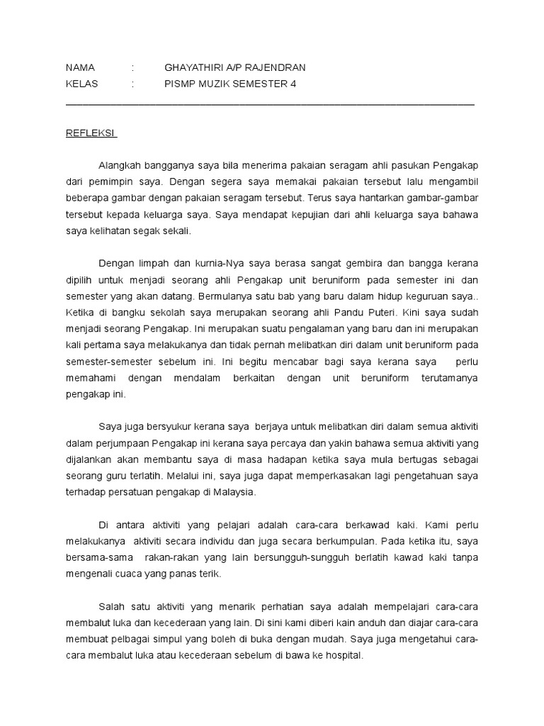 Refleksi Pengakap Pdf