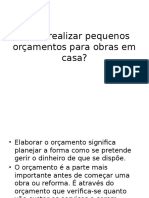 Como Realizar Pequenos Orçamentos Para Obras Em Casa