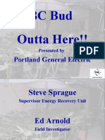 BC Bud Outta Here!!: Portland General Electric