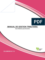 Manual de Gestión Tributaria, Guía Didáctica para Docentes Vol. 3 y 4 PDF