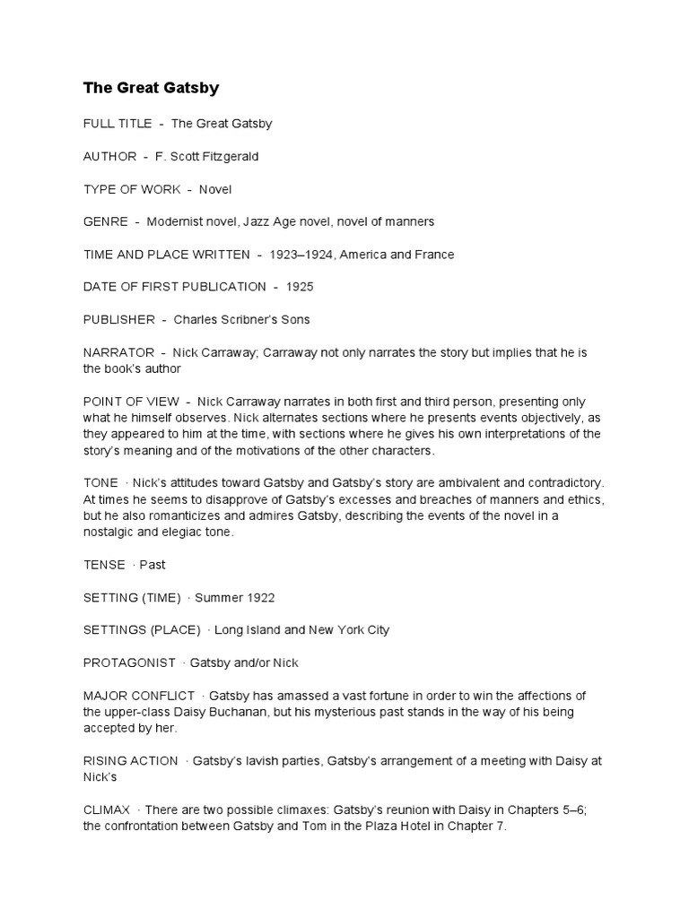 The Great Gatsby | The Great Gatsby | Fiction & Literature