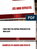 Cause and Effect Powerpoint