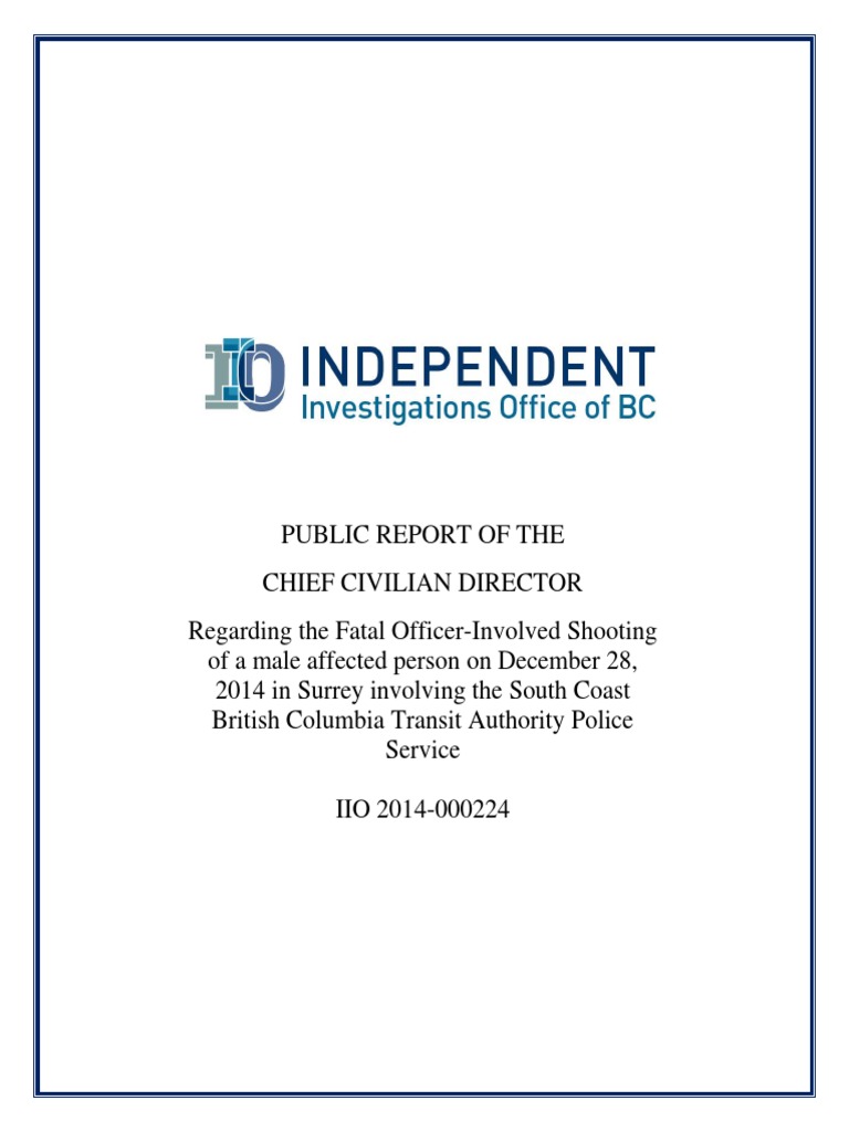 IIOBC Report On Fatal Officer-Involved Shooting of Naverone Woods | PDF ...