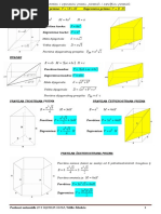 Microsoft Word - Formule Za Povrsinu I Zapreminu Geometrijskih Tijela PDF