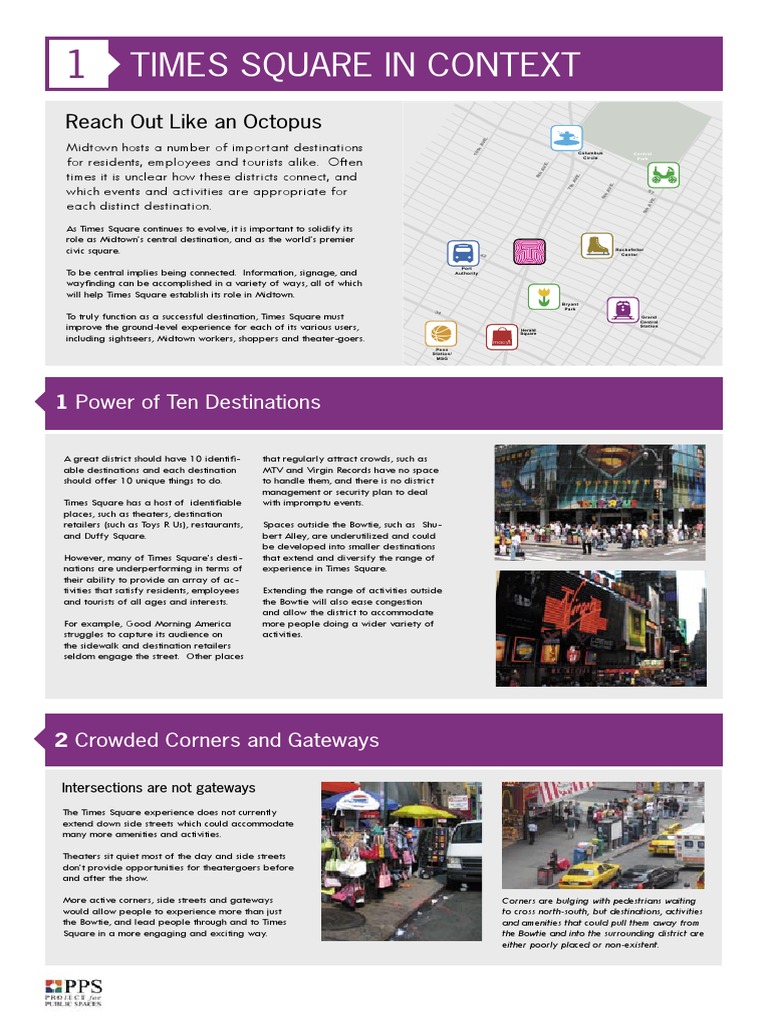 Times Square Proyect | PDF | Pedestrian Crossing | Sidewalk