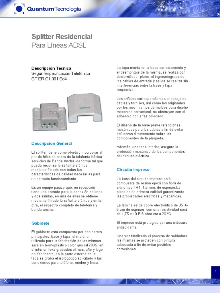 Splitter ADSL Professionale - Doppio Ingresso Con Morsetti O Presa RJ11, Filtraggio Triplo Per Linee Telefoniche - Foto 12
