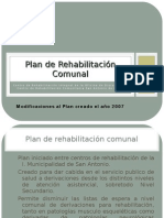 Plan de Rehabilitación Comunal - 1