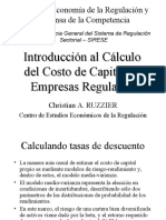 Introduccon Al Calculo Del Costo de Capital en Empresas Reguladas