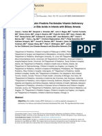 Total Serum Bilirubin Predicts Fat-Soluble Vitamin Deficiency