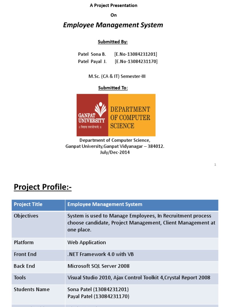 Employee Management System | Download Free PDF | Software | Areas Of
