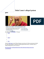 Dalai Lama - Attempt To Poison