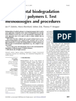 Environmental Biodegradation of Synthetic Polymers I. Test Methodologies and Procedures