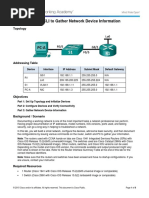 11.3.4.6 Lab - Using The CLI To Gather Network Device Information