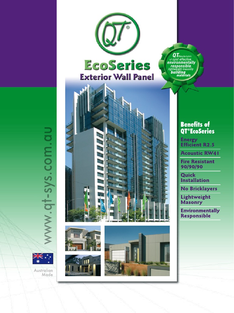 QTs EcoSeries | PDF | Framing (Construction) | Wall