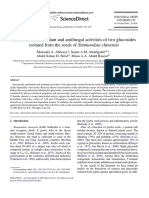 Insecticidal Antifeedant and Antifungal Activities of Two Glucosides Isolated From the Seeds of Simmondsia Chinensis 2007 Industrial Crops and Product