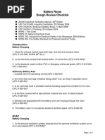 Battery Room Design Review Checklist 2014