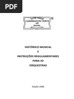 CCB - Histórico Musical e Instruções Regulamentares Para as Orquestras