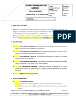 SIG-PRO-17 Uso e Inspección de Herramientas