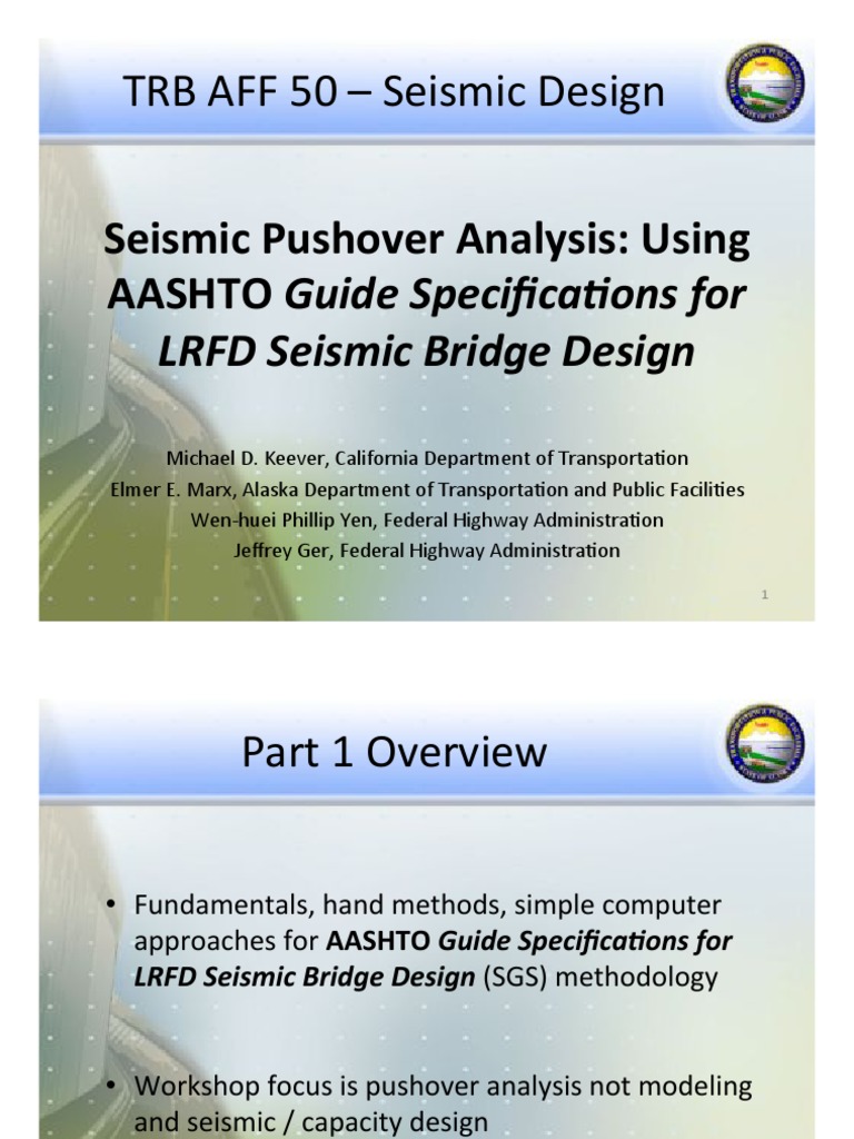 Pushover Analysis for Seismic Bridge Design | PDF | Buckling | Yield ...