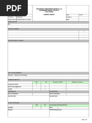 Change Order Tempelate