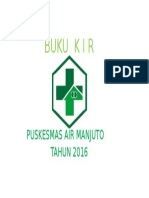 Buku Kir: Puskesmas Air Manjuto TAHUN 2016