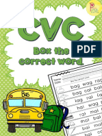 CVC Box the Correct Word.