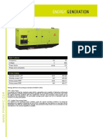 GSW560V Pramac Diesel Generator Spec Sheet