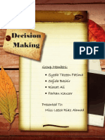 Decision Making Project Report