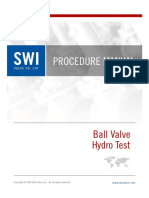 Hydrotest Procedure Ball Valve 1